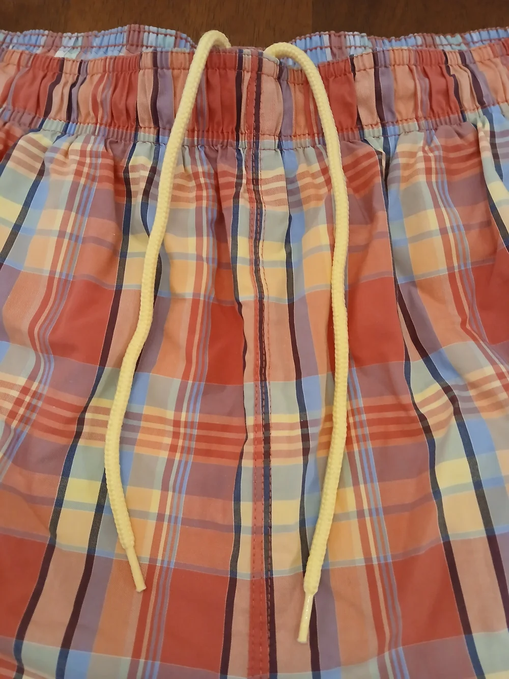 Daniel Cremieux Men's Plaid Swim Shorts Size L Drawstring Lined